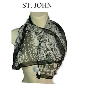 ST. JOHN REPTILE 100% SILK SCARF